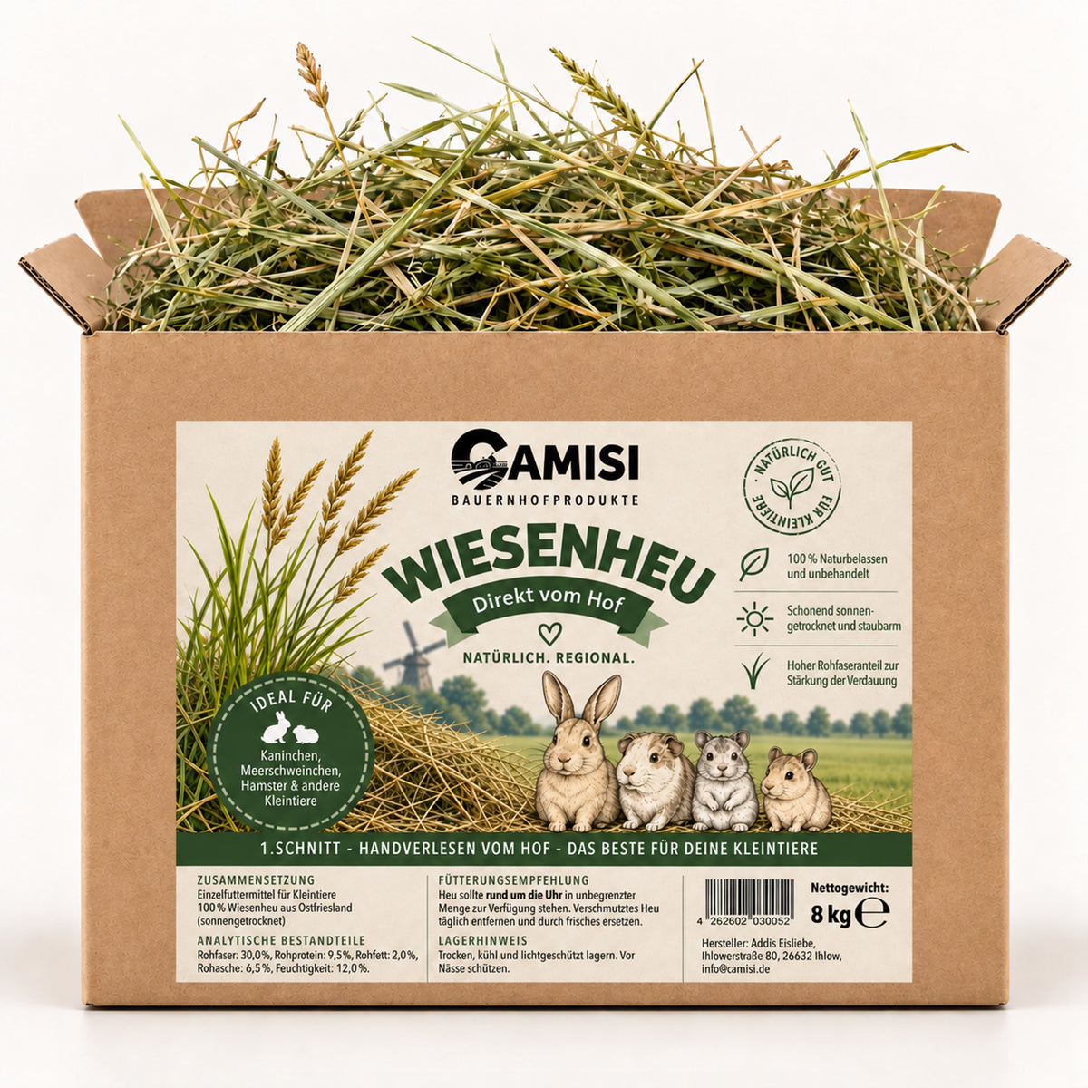 CAMISI Heu aus Ostfriesland – Frisches Wiesenheu